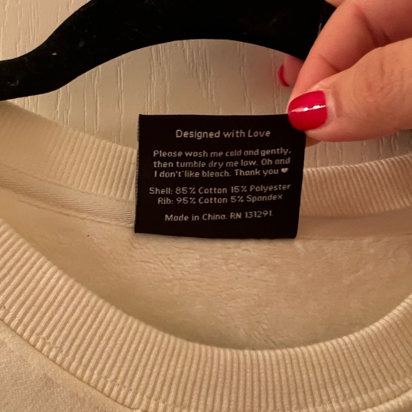 POPFLEX | Blogilates Cream Sweatshirt with Logo - Picture 5 of 5